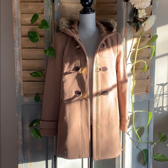 Cole Haan partial wool faux fur lined hood jacket - Picture 8 of 16